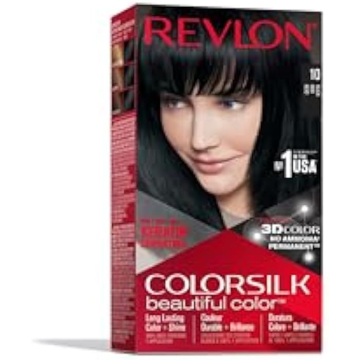 Revlon Colorsilk Ammonia Free Permanent Haircolor Black Cslk 10 - Image 1